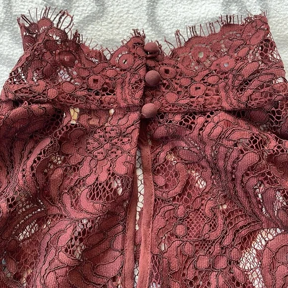 Aritzia Wilfred Lace Long Sleeve Blouse - Picture 4 of 8